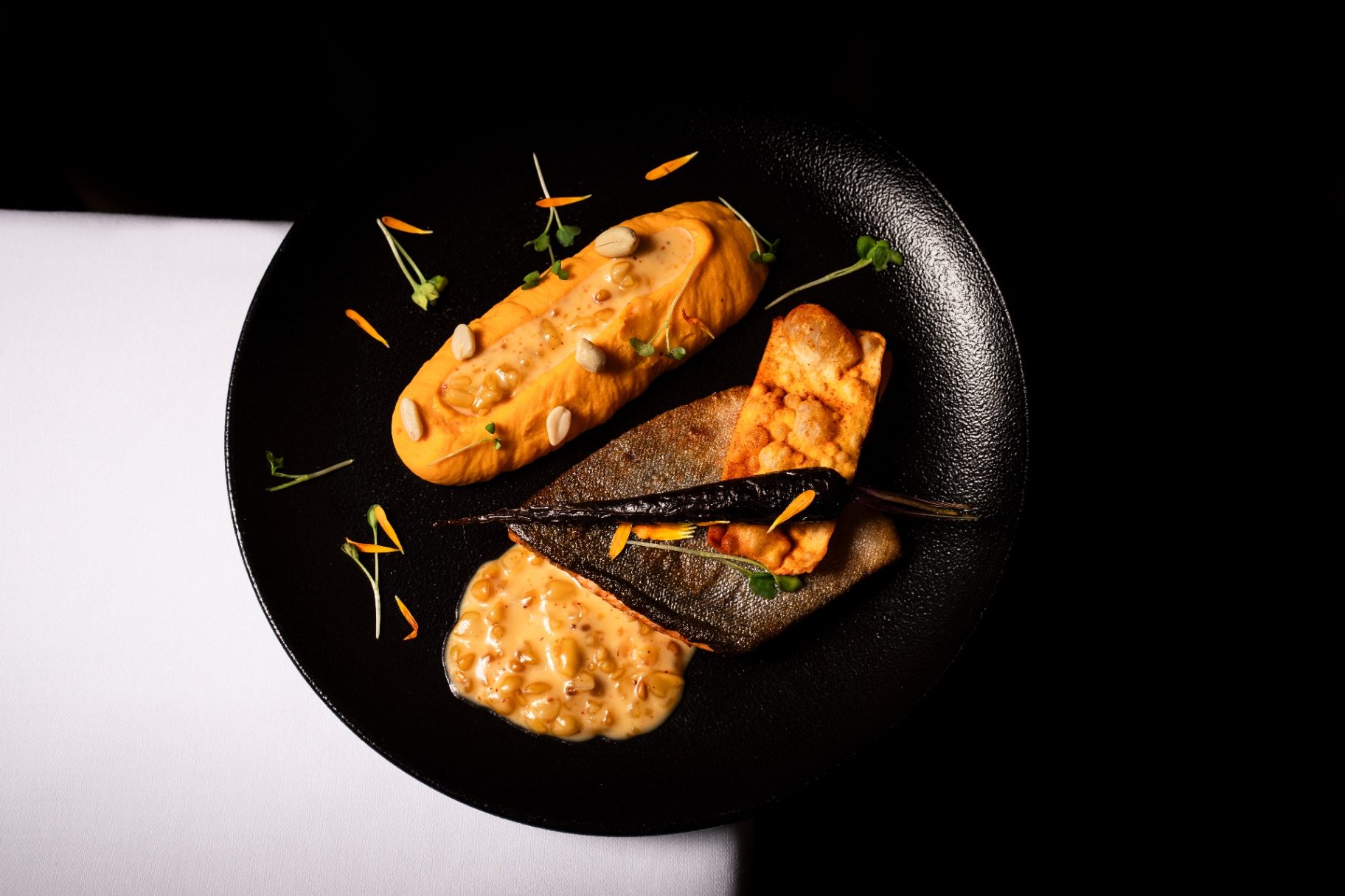 Poisson dressé à plat