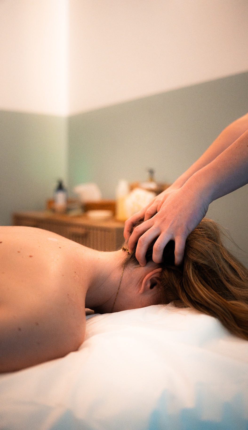 Massage du dos, moment de détente