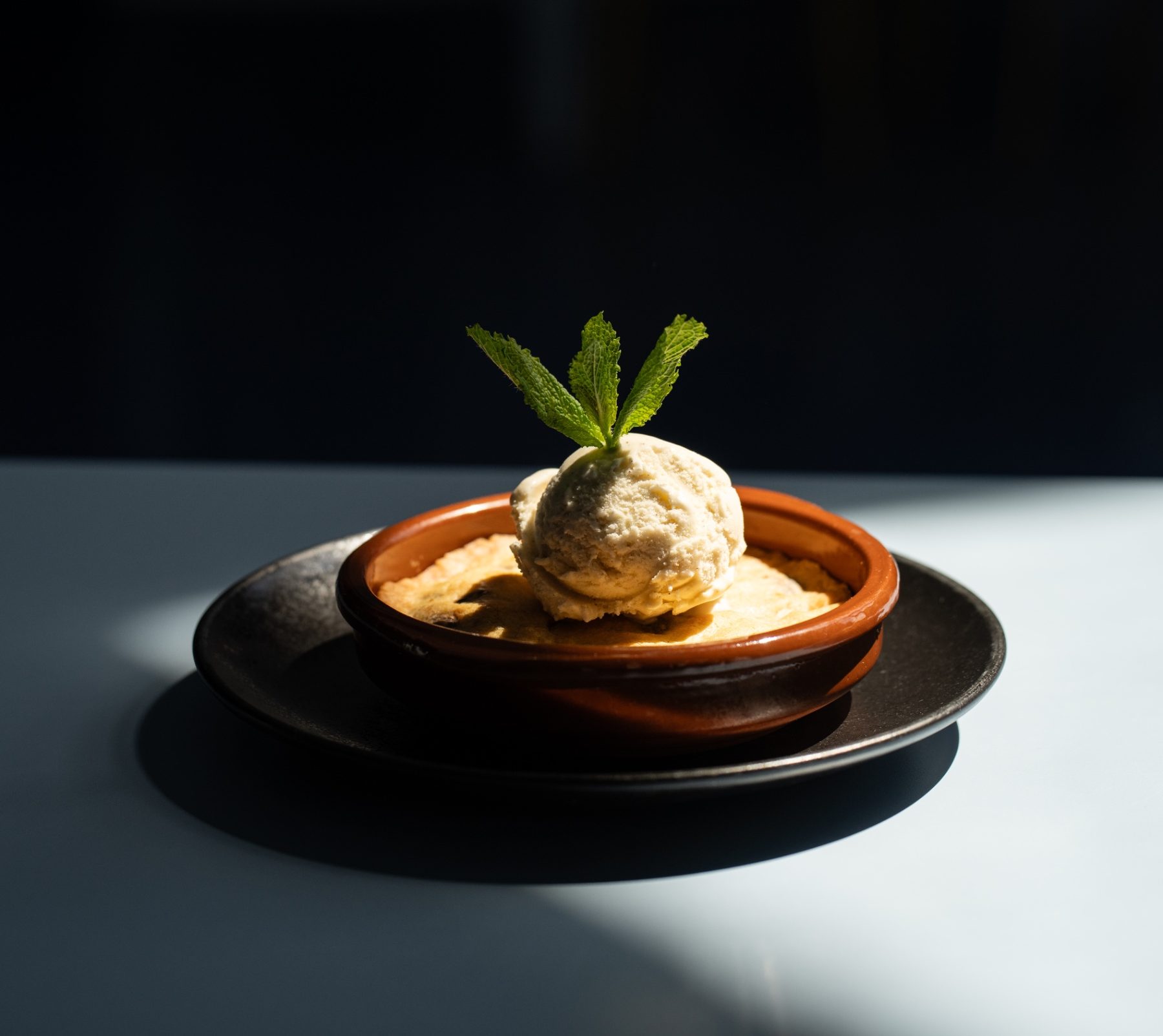 Cookie et glace, dessert gourmand