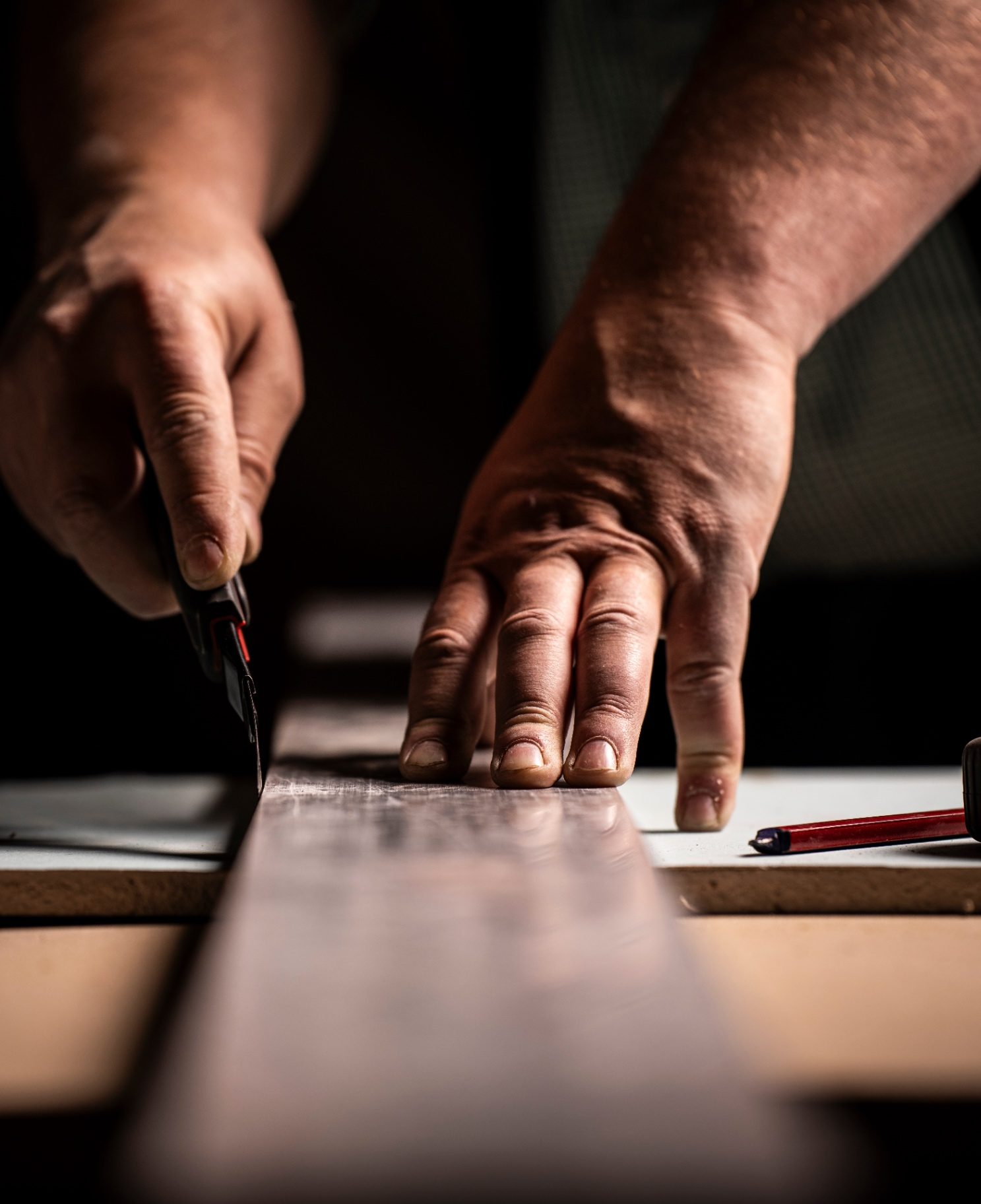 Traçage à la main, geste précis