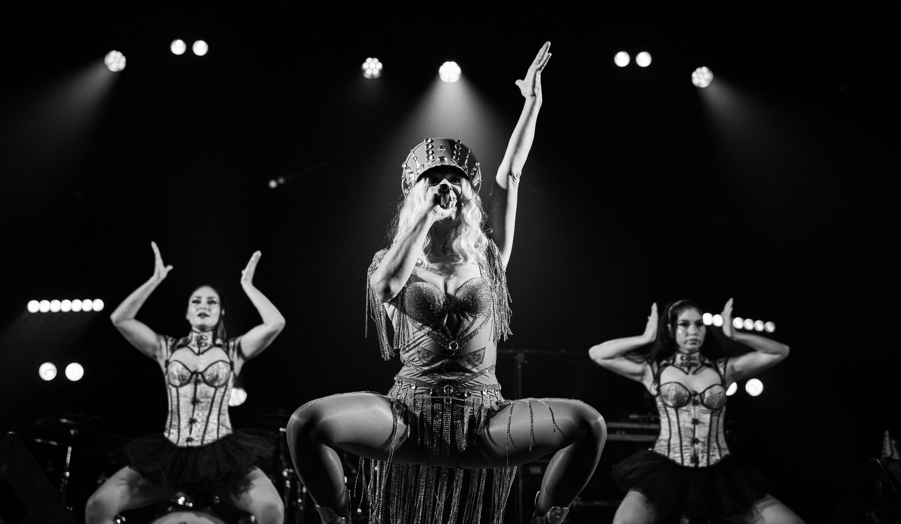 Showgirl et danseuses, énergie de scène